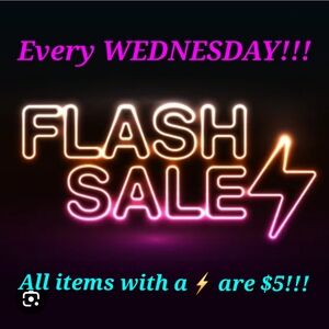 ⚡️$5 FLASH Sale WEDNESDAYS!⚡️